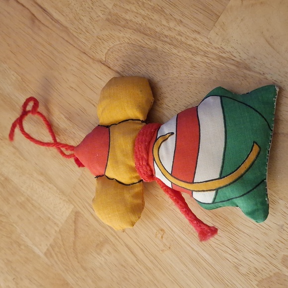 Christmas Mouse "puffett" handmade vintage ornament - Picture 4 of 5